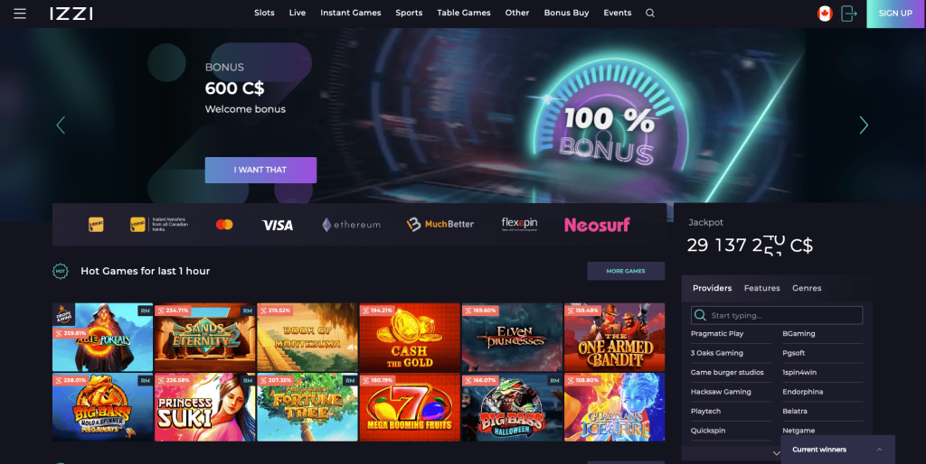 Izzi Casino Canada
