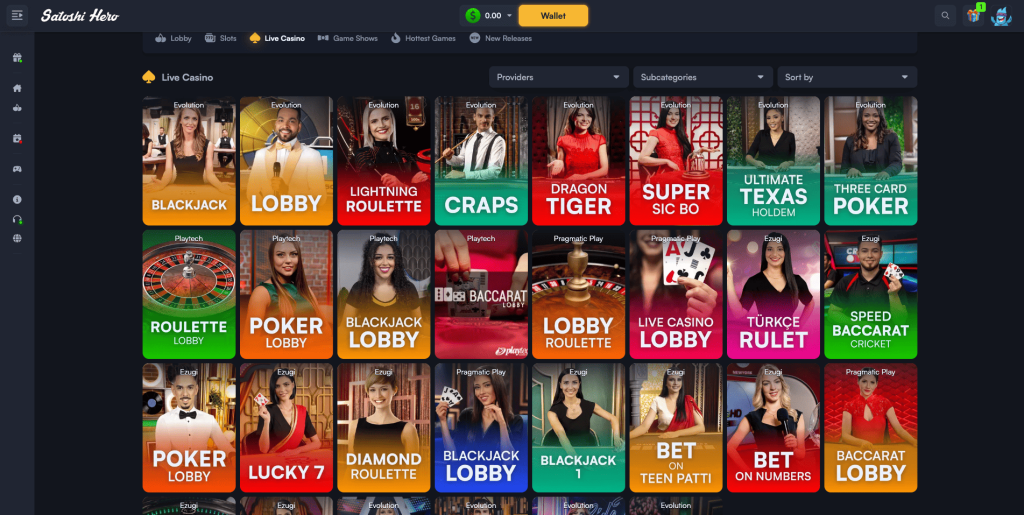 Satoshi Hero Live Games