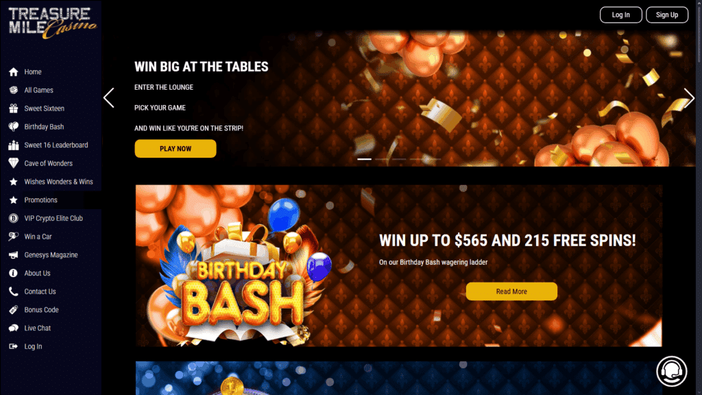 Treasure Mile casino bonuses