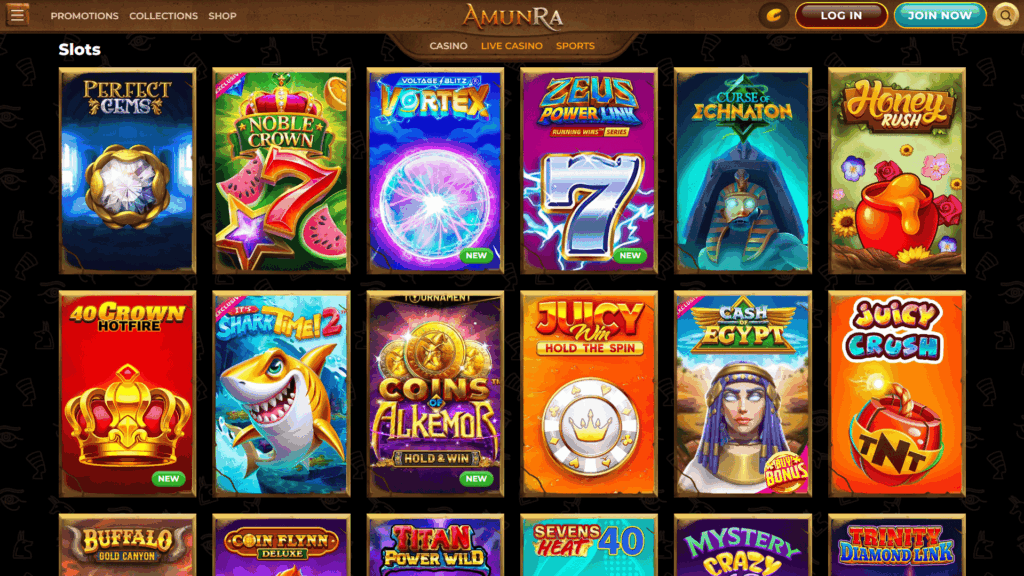 Amunra casino slots