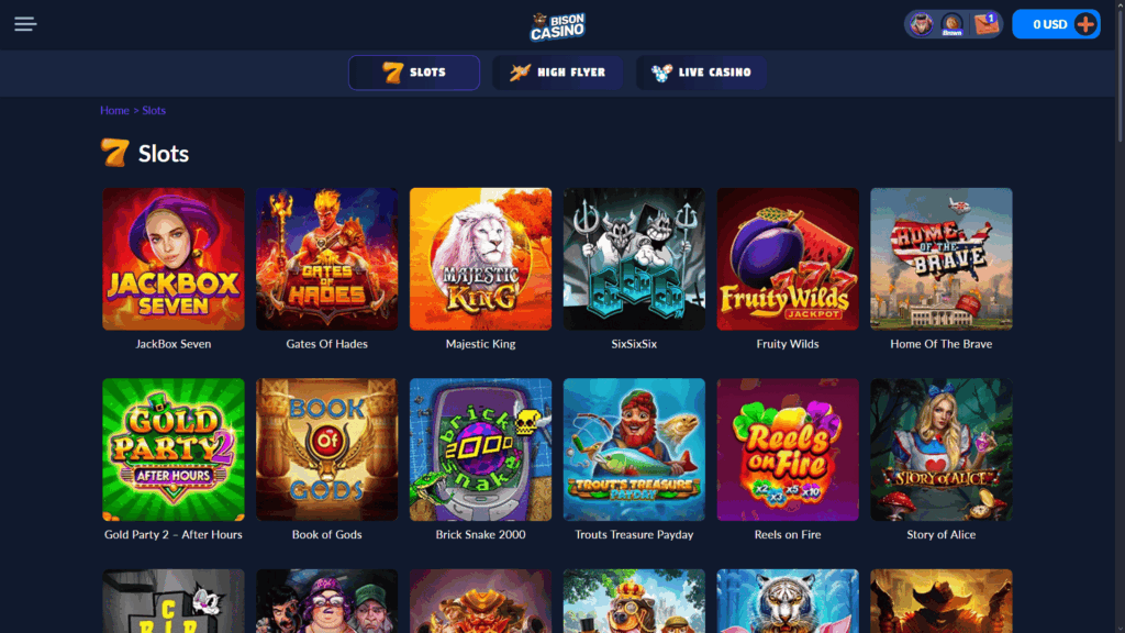 Bison casino slots