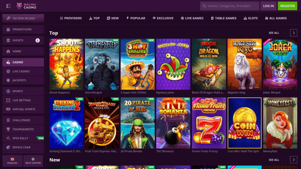 Malina casino Canada