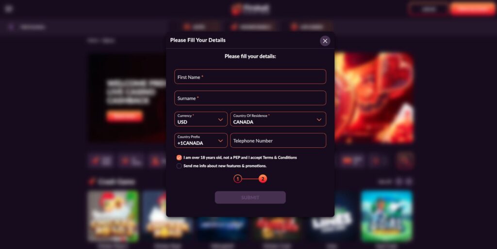Fireball Casino Registration