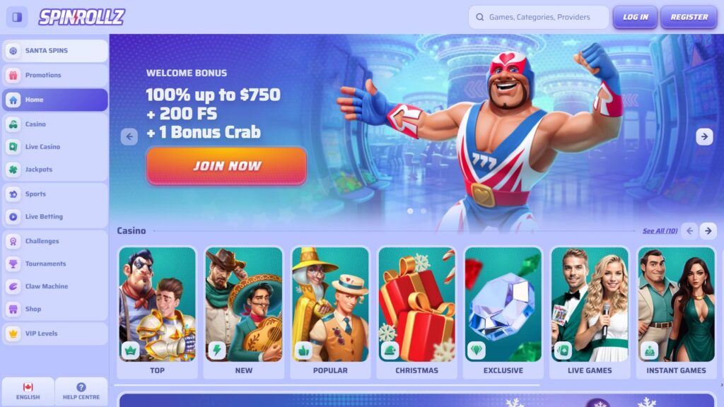 SpinRollz casino Canada