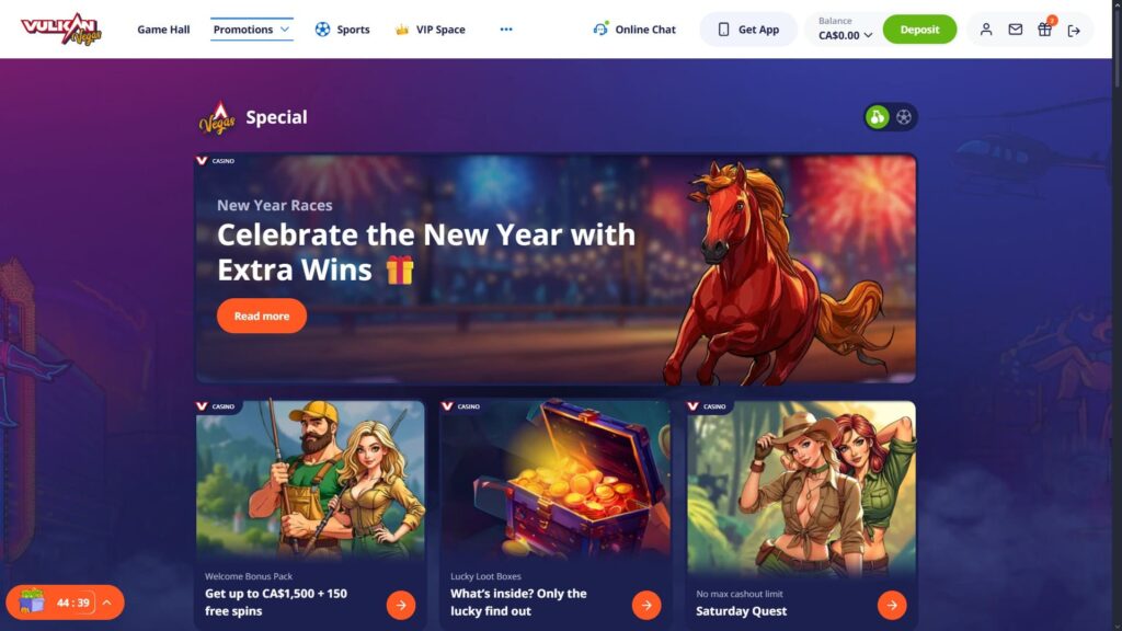 Vulkan Vegas casino bonuses