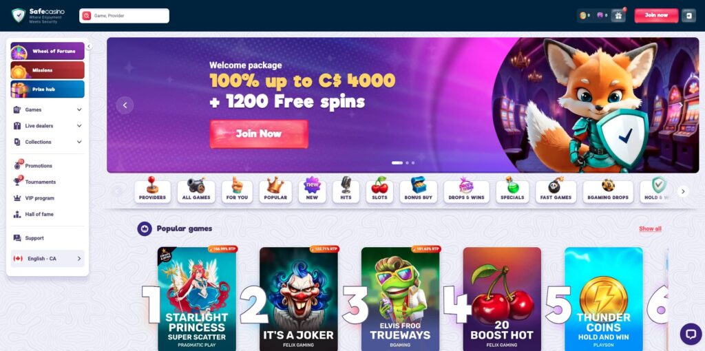 SafeCasino Canada