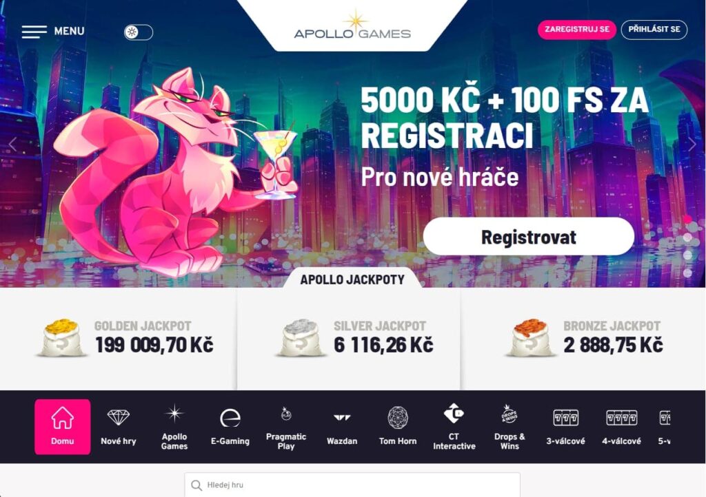 Apollo Games Casino CZ