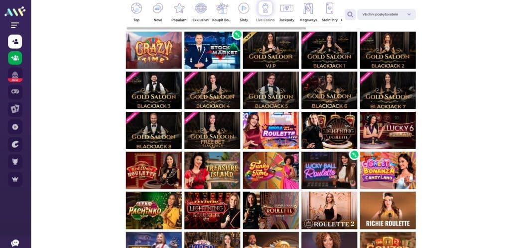 Alf casino s živými dealery