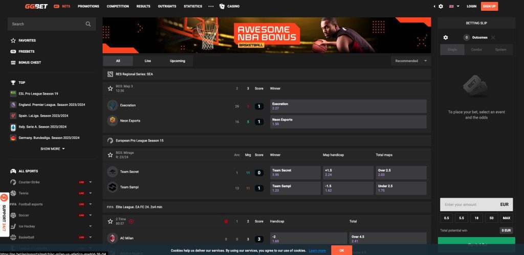 GGbet sportovní sázení