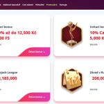 Infinity kasino bonusy