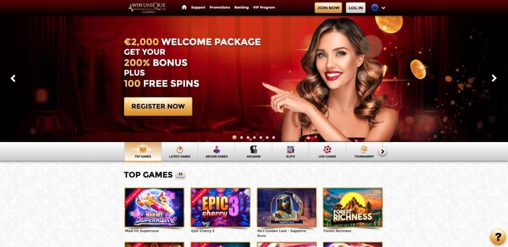 WinUnique casino oficiální stránka