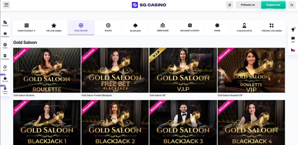 sg casino s zivymi dealery