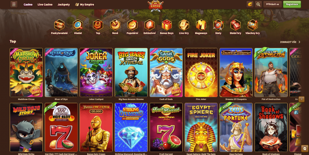 My Empire Casino Hrací automaty