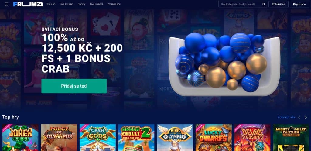 Frumzi casino Česká republika