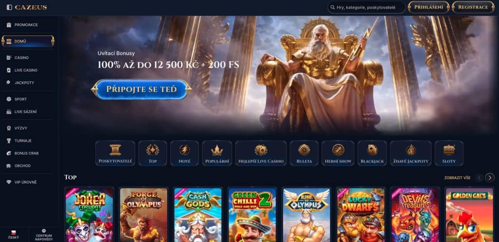 Cazeus casino Česká republika