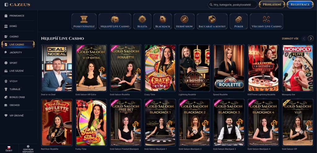 Kasino s živými dealery