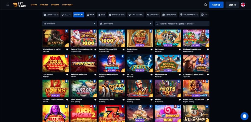 Betflare casino hrací automaty