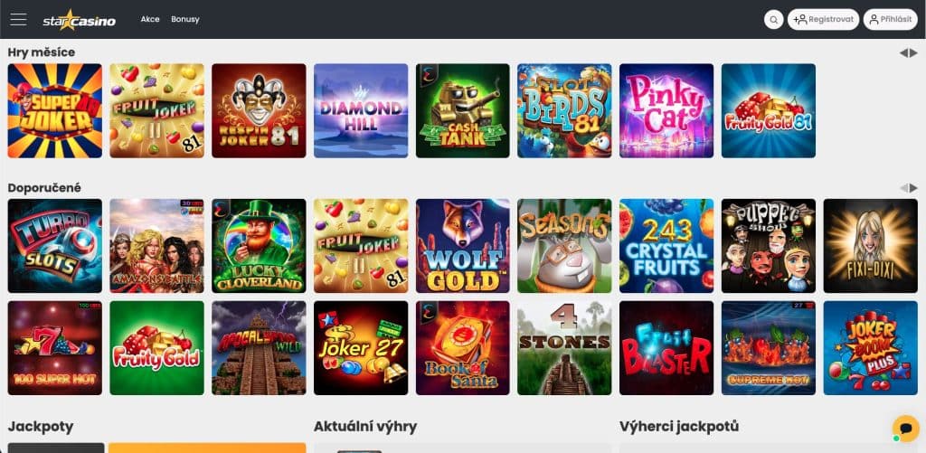 Star casino hrací automaty
