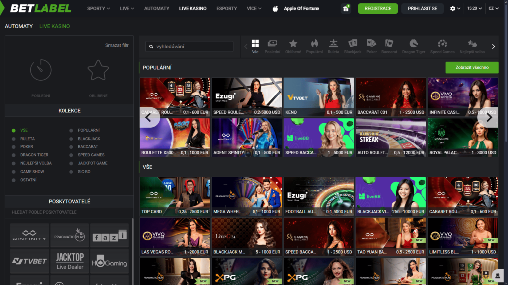 Casino s živými dealery