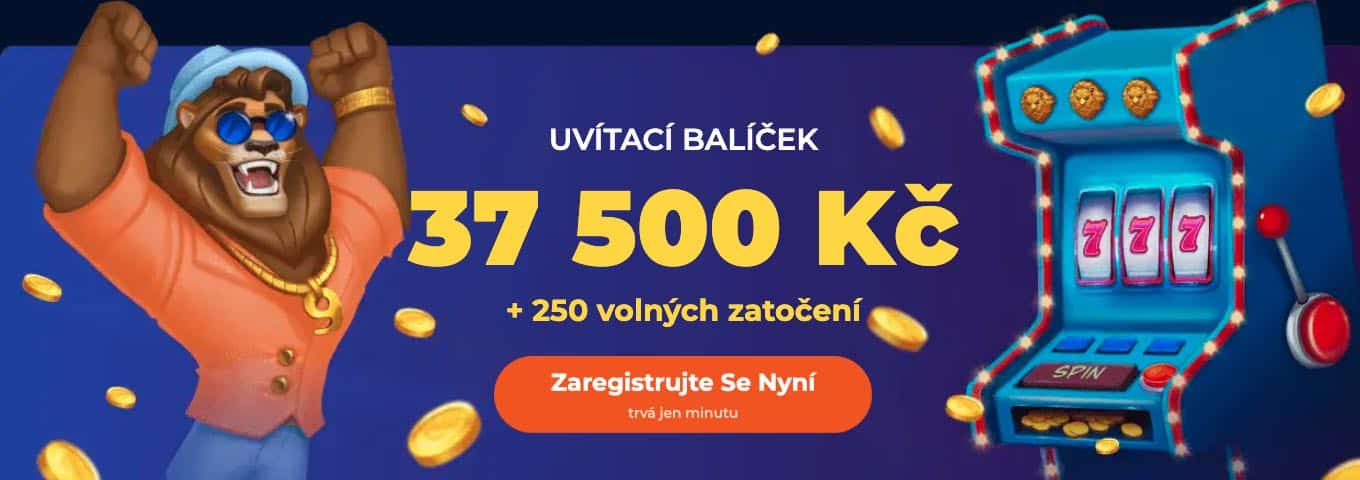 Nine casino bonus 100 % do 37 500 CZK + 250 free spinů