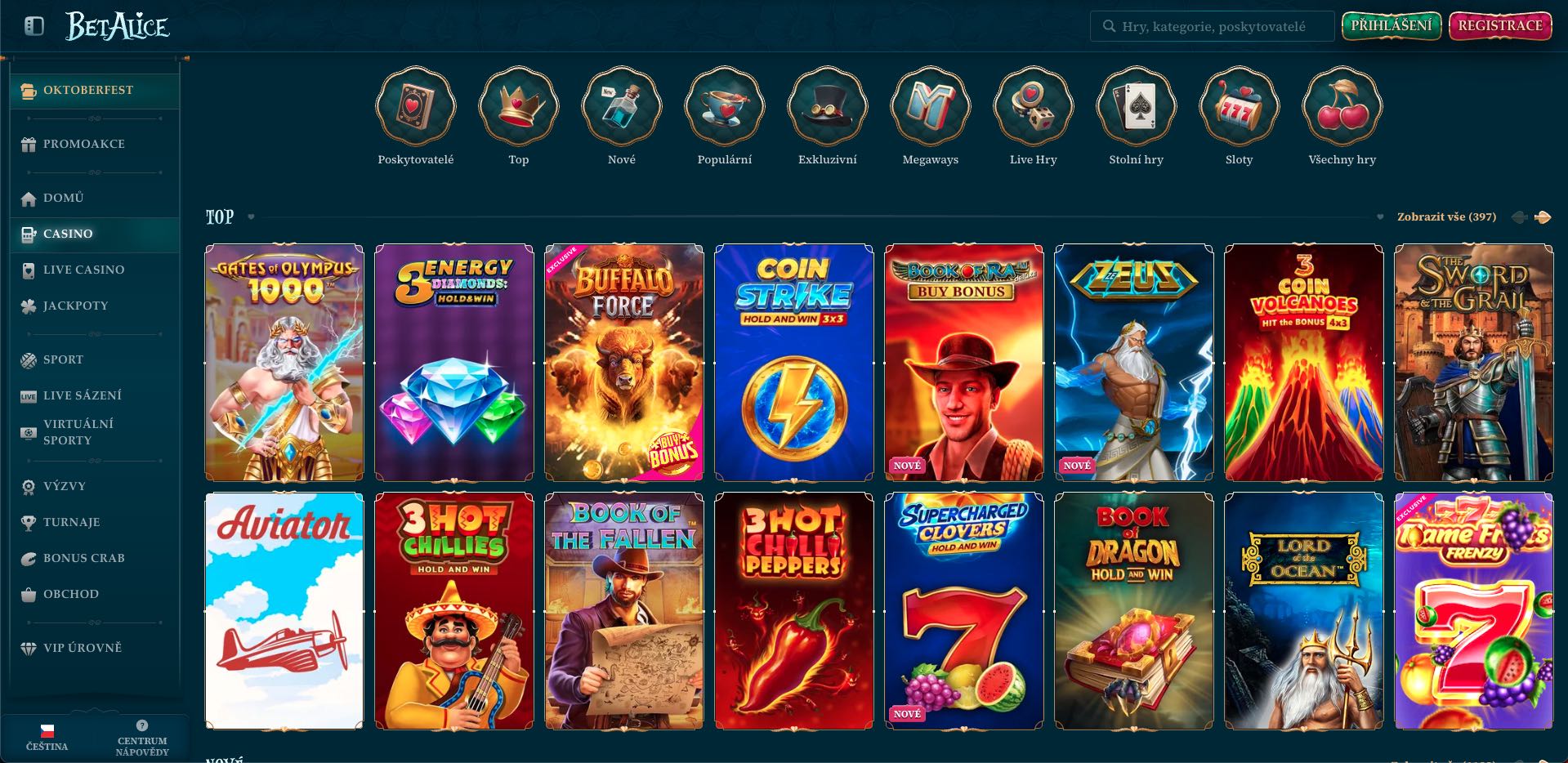 BetAlice hrací automaty