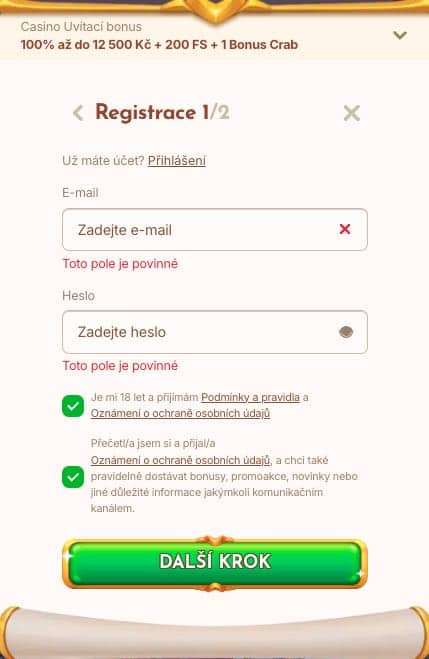 Bethall casino registrace
