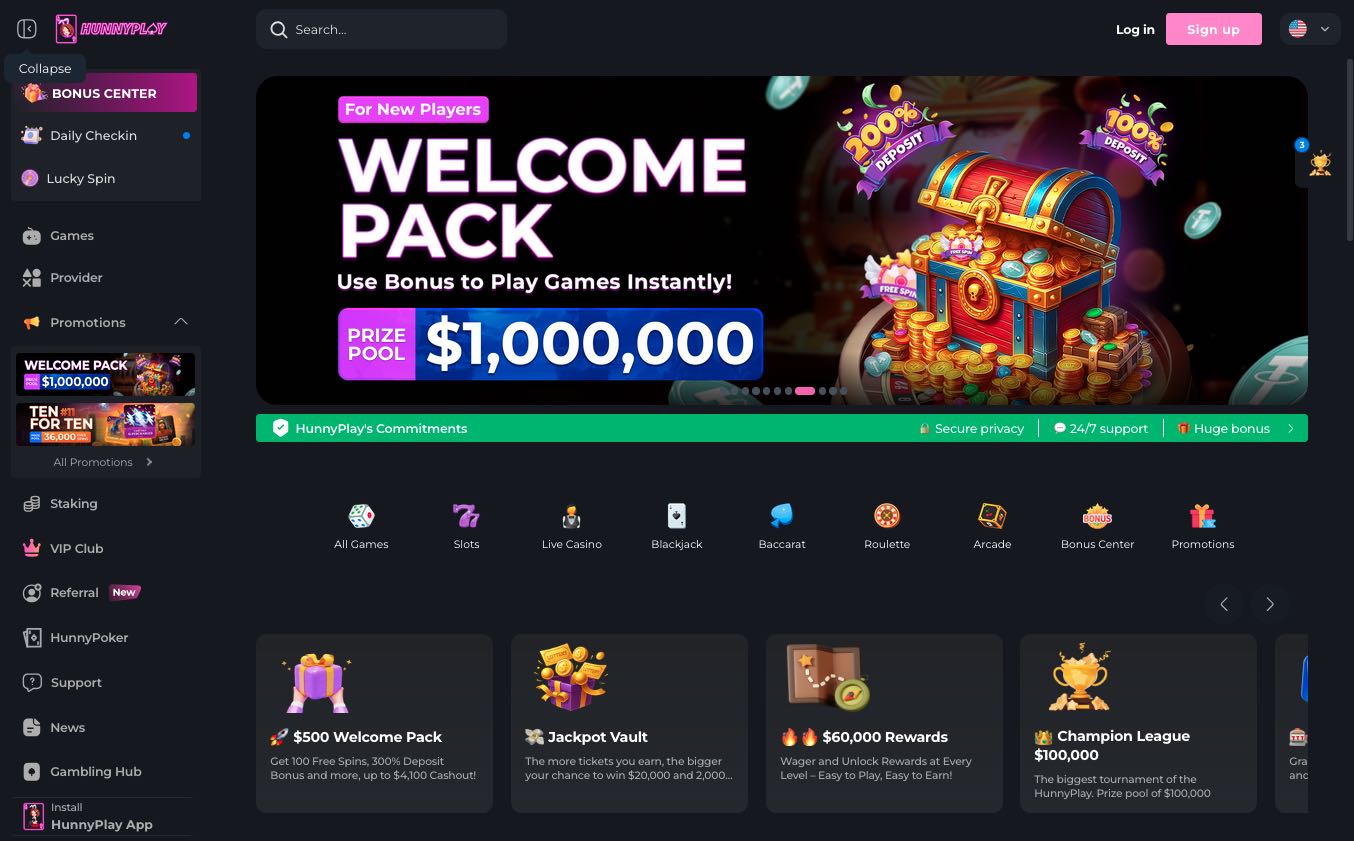 HunnyPlay casino Česká republika