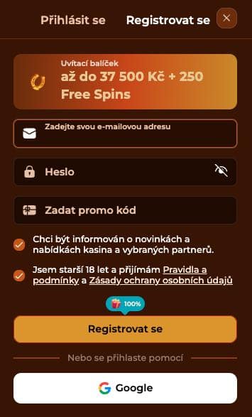 Rodeoslot casino registrace