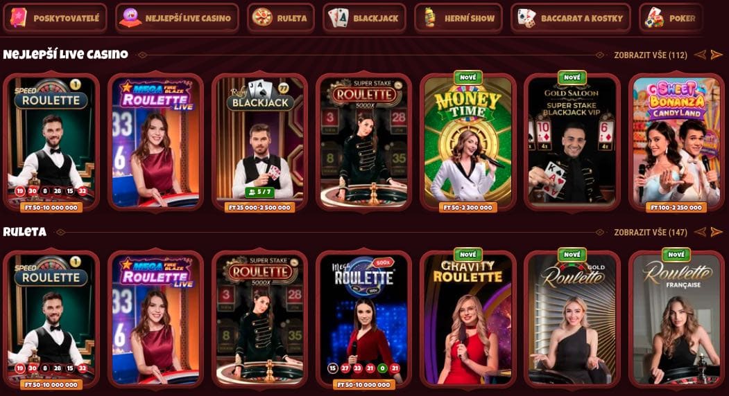 Casino s živými dealery
