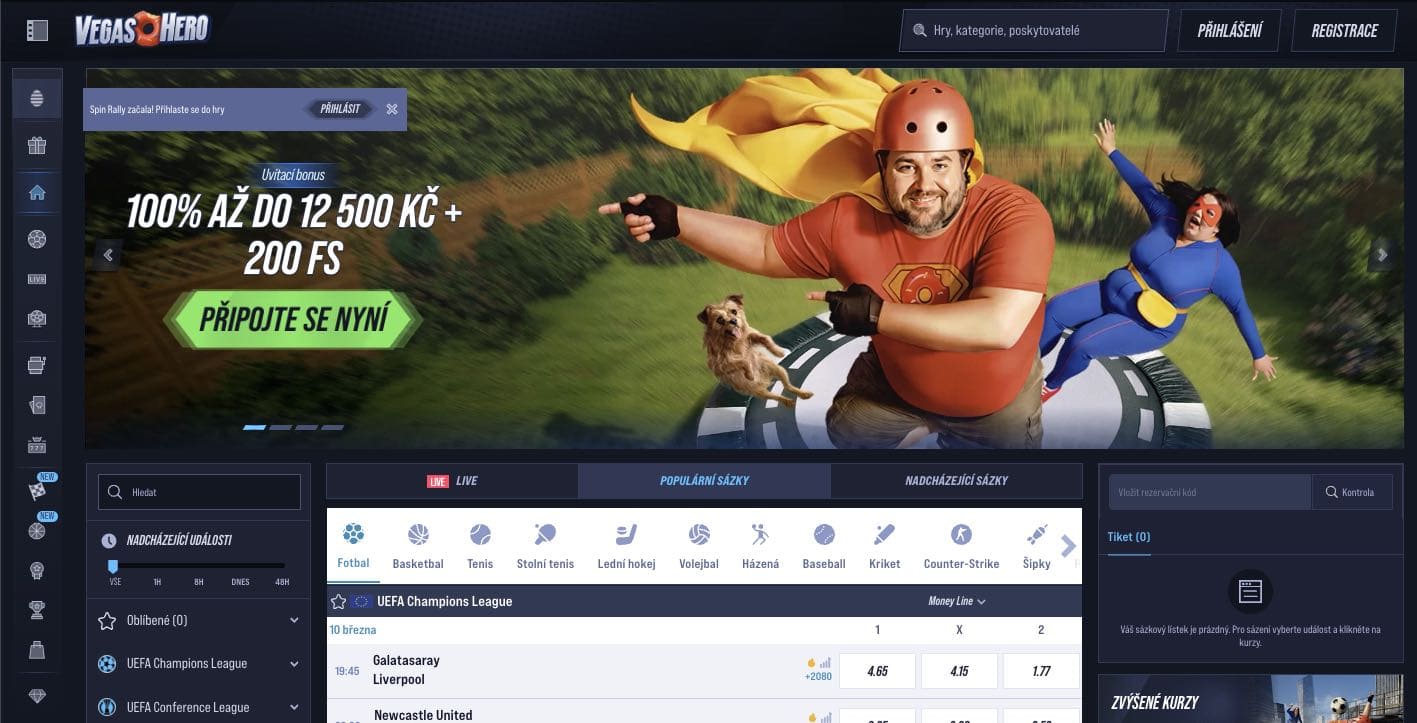 VegasHero casino Česká Republika