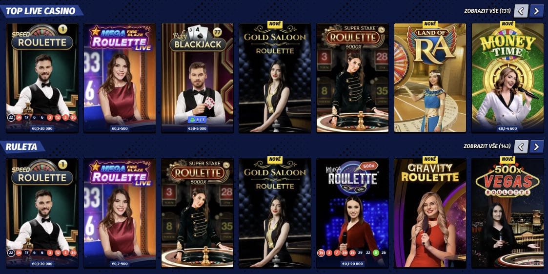 Casino s živými dealery