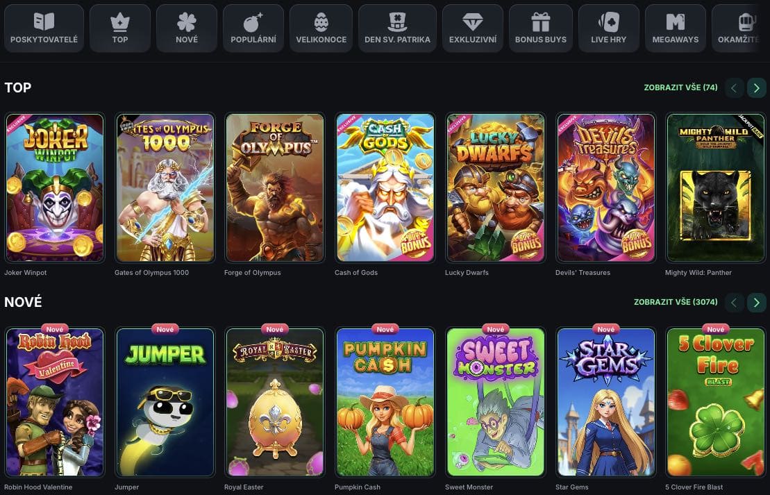 Kinbet casino hrací automaty