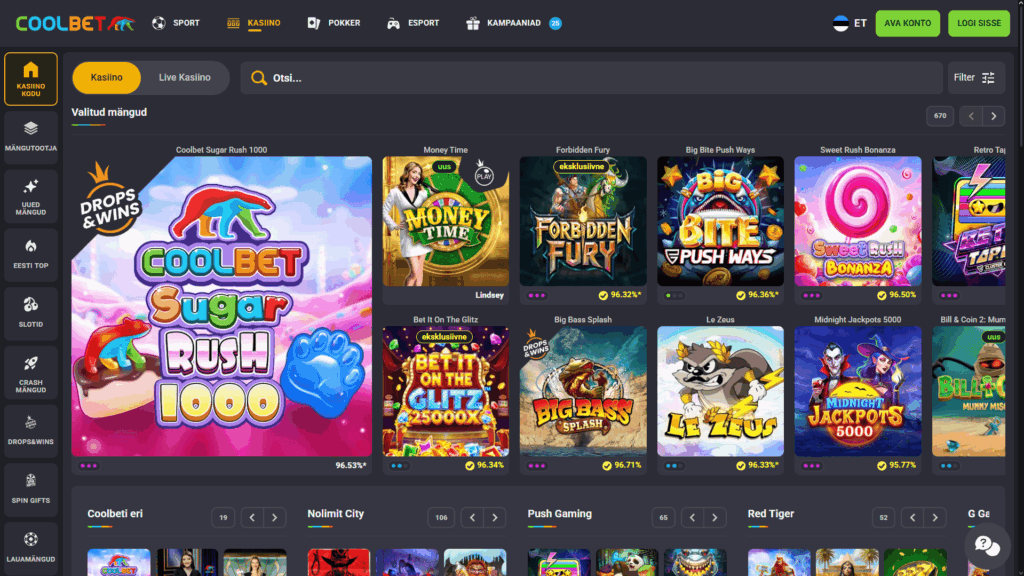 CoolBet kasiino Eesti