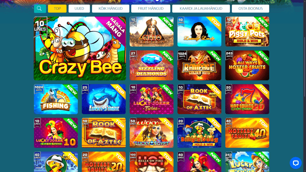 GrandX kasiino slotimängud