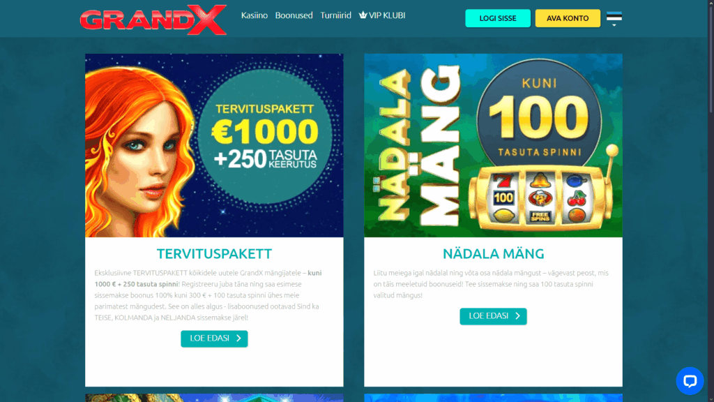 GrandX kasiinokampaaniad