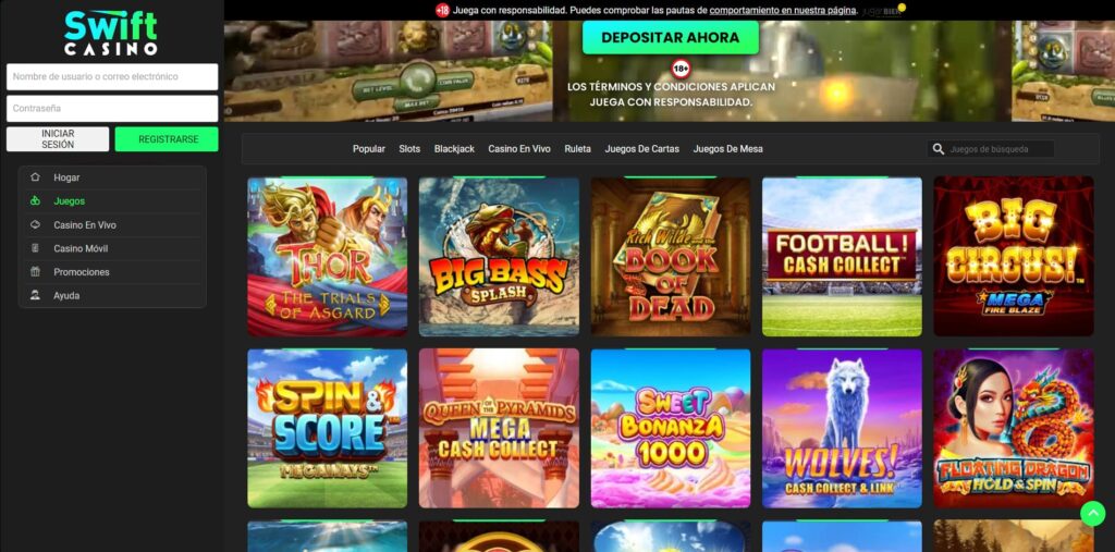 swiftcasino juegos