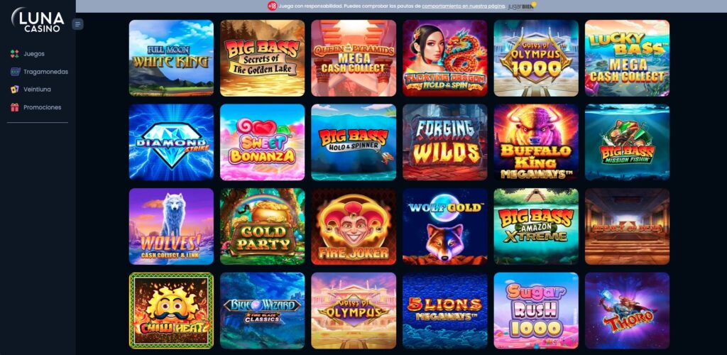 Luna casino tragamonedas