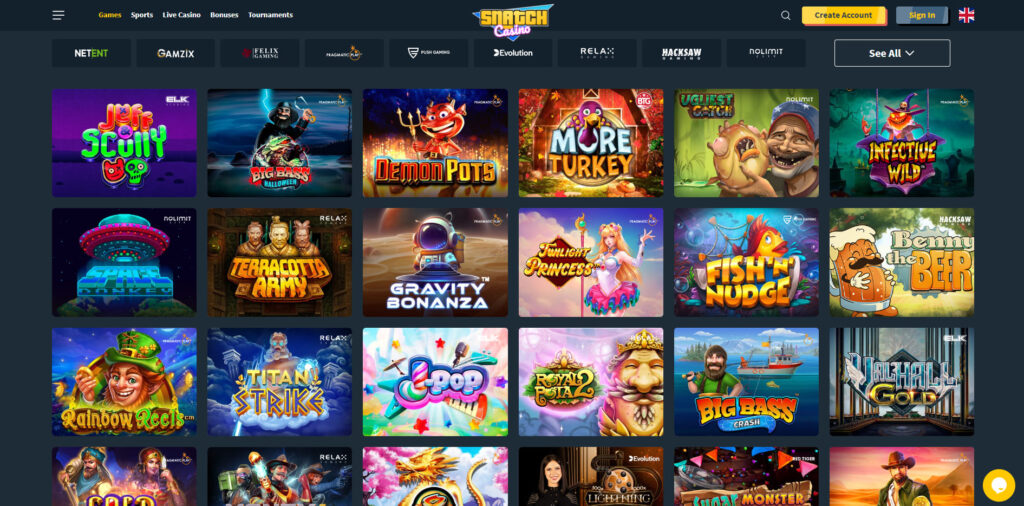 Snatch Casino Φρουτάκια