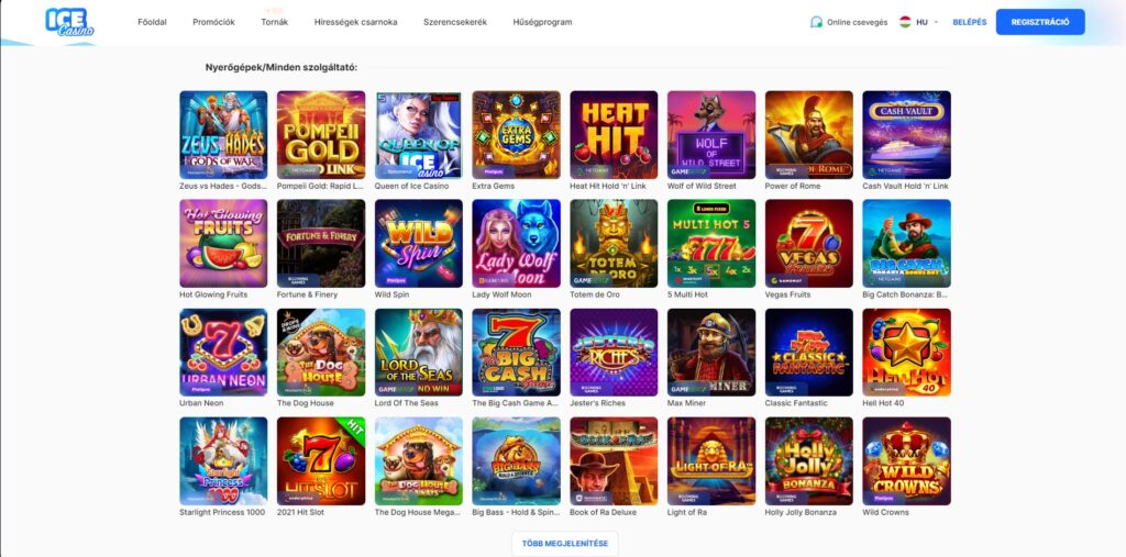 icecasino nyerogepes jatekok