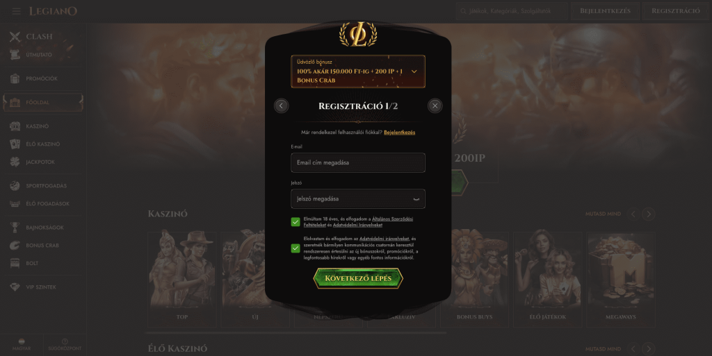 Legiano Casino Bejegyzés