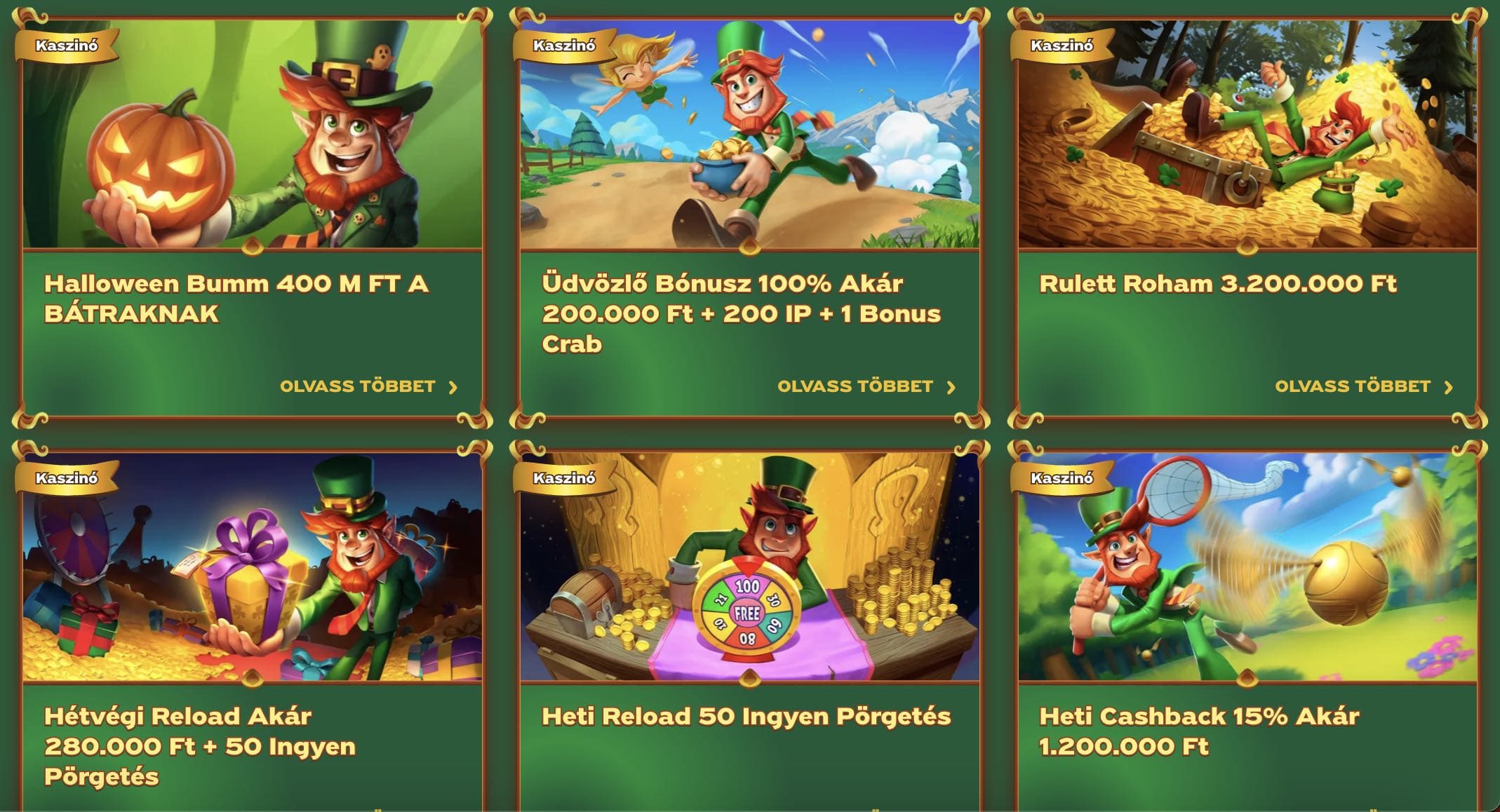 GreenLuck Casino bónuszok