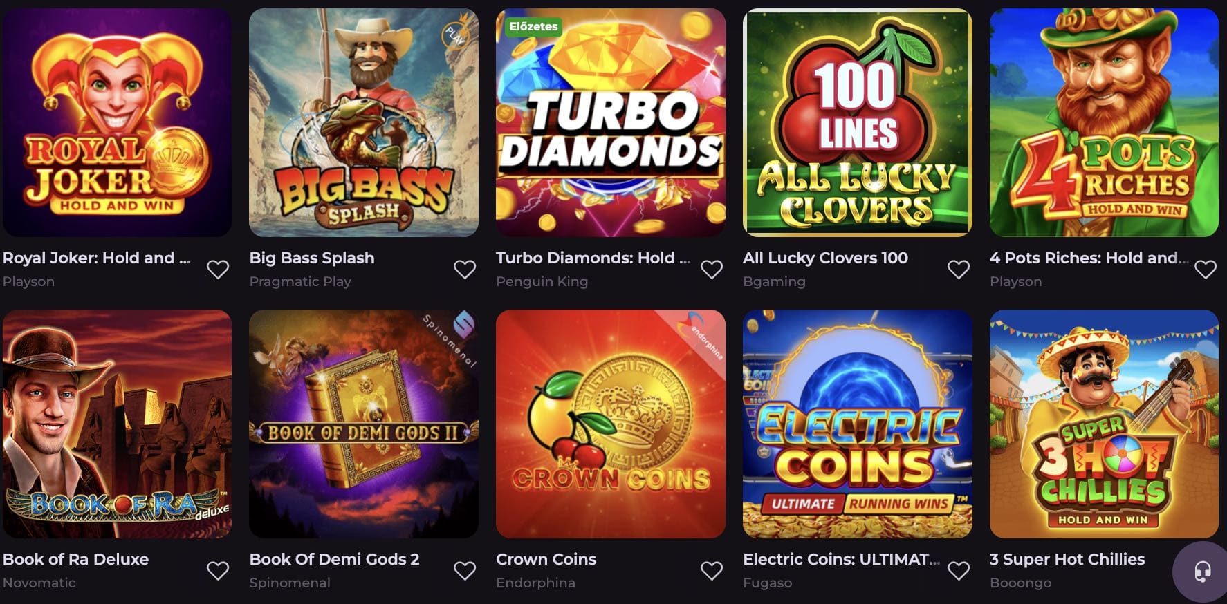 RockySpin Casino nyerőgépek