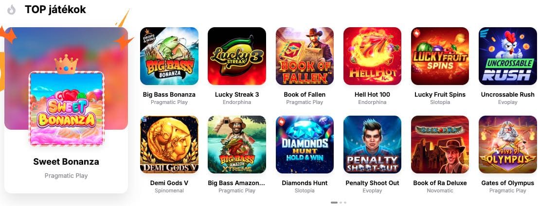 HitnSpin Casino nyerőgépek