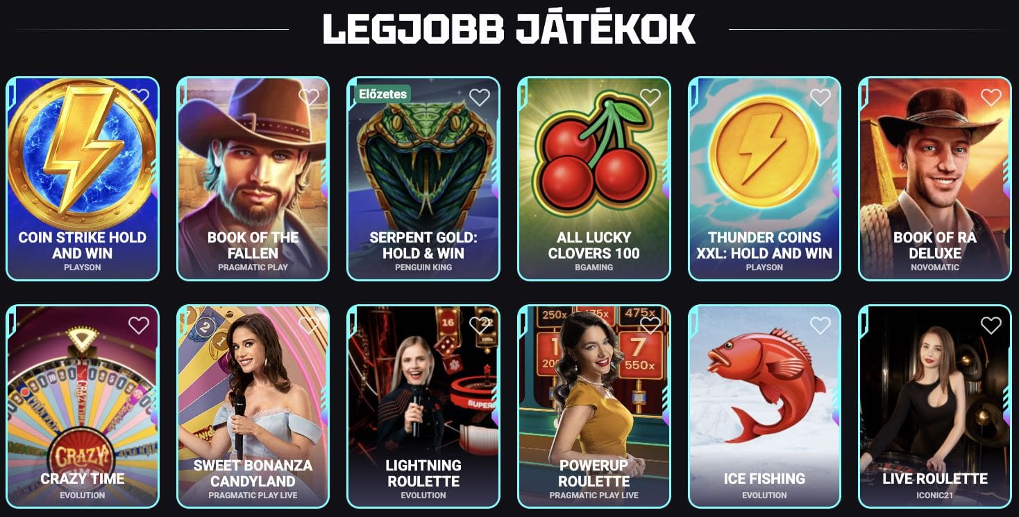 NeedForSlots Casino nyerőgépek
