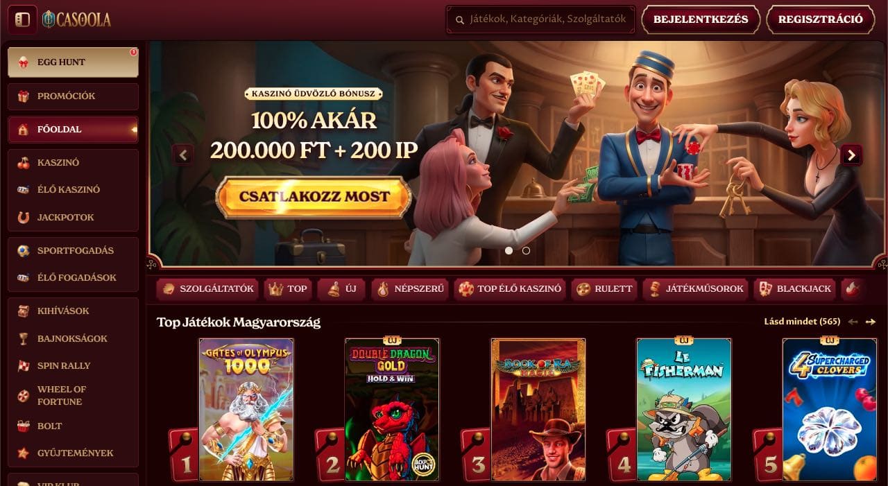 Casoola casino Magyarország