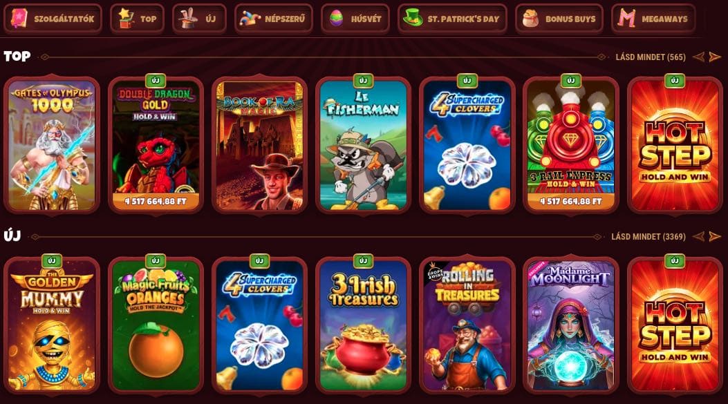 Magius casino nyerőgépek