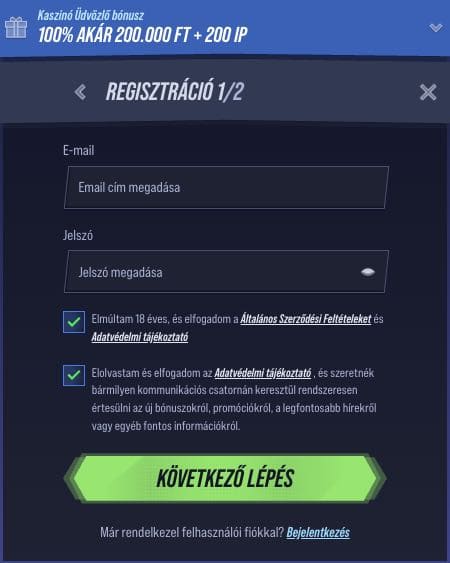 VegasHero casino regisztráció
