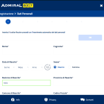 Registrazione al casinò AdmiralBet