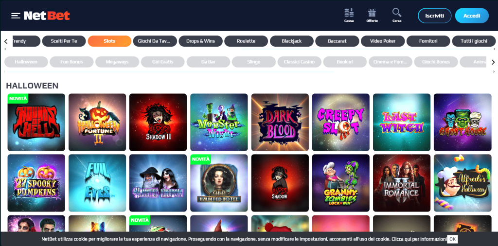 Slot del casinò NetBet