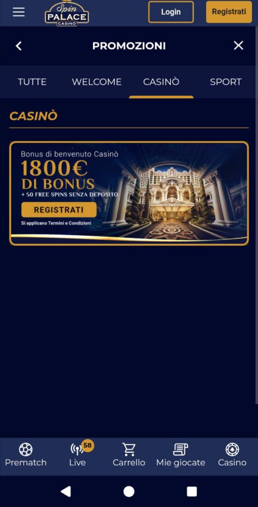 spin palace casino mobile bonus